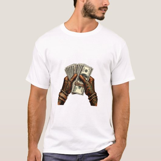 Hände, die Dollarscheine halten T-Shirt (Vorderseite)