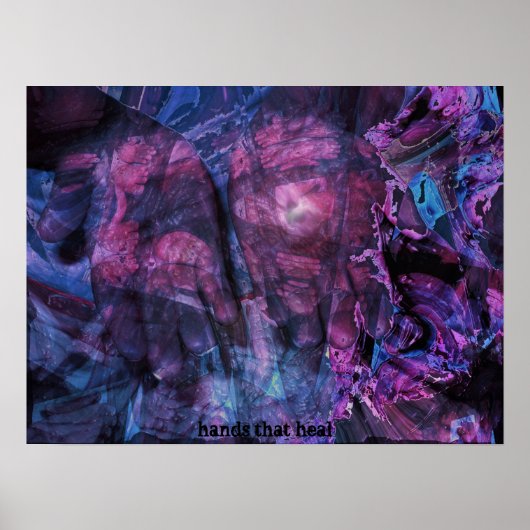 Hände, die heilen poster (Vorne)