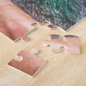 Hände, die laufende Taube outside.JPG halten Puzzle (Seite)