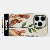 Hände, die Wachstum mit einem Pflanze-Design verbi Case-Mate iPhone Hülle (Rückseite (Horizontal))