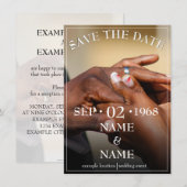 Hände eines Ehepaares mit Ring (Vorne/Hinten)