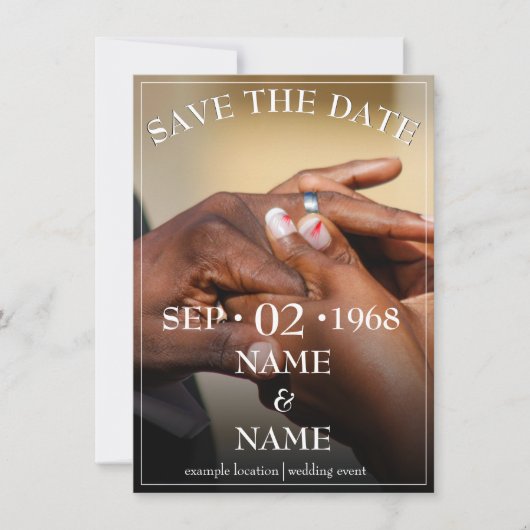 Hände eines Ehepaares mit Ring (Vorderseite)