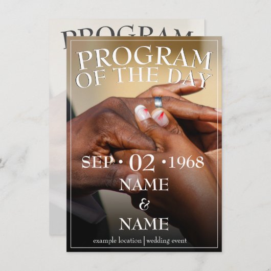 Hände eines Ehepaares mit Ring (Vorne/Hinten)