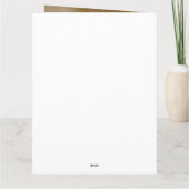 Hände eines Ehepaares mit Ring Karte (Rückseite)