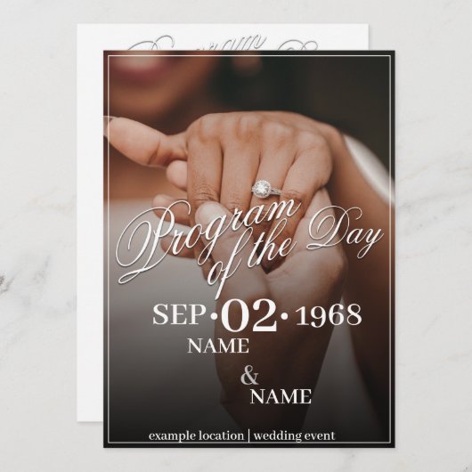 Hände eines farbigen Ehepaares mit Ring (Vorne/Hinten)