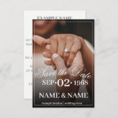 Hände eines farbigen Ehepaares mit Ring (Vorne/Hinten)