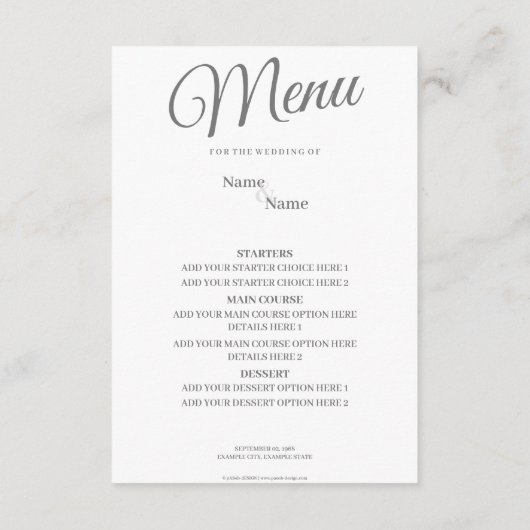 Hände eines farbigen Ehepaares mit Ring Begleitkarte (Rückseite)