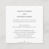 Hände eines farbigen Ehepaares mit Ring Begleitkarte (Rückseite)