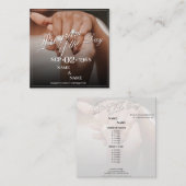 Hände eines farbigen Ehepaares mit Ring Begleitkarte (Vorne/Hinten)