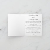 Hände eines farbigen Ehepaares mit Ring Dankeskarte (Innenseite)