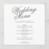 Hände eines farbigen Ehepaares mit Ring Menükarte (Rückseite)