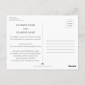 Hände eines farbigen Ehepaares mit Ring Postkarte (Rückseite)