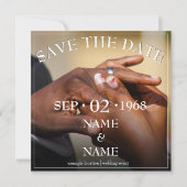 Hände eines farbigen Hochzeitspaares Button auf de (Vorderseite)