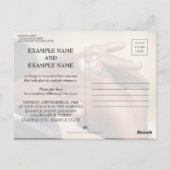 Hände eines Hochzeitsknechtchens Button a Postkarte (Rückseite)