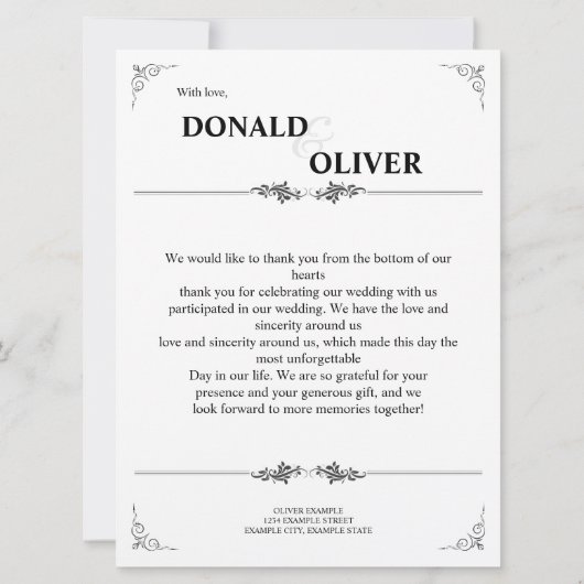 Hände eines homosexuellen Ehepaares mit Rings (Rückseite)