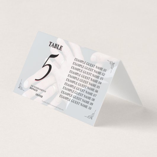 Hände eines homosexuellen Ehepaares mit Rings (Vorderseite)