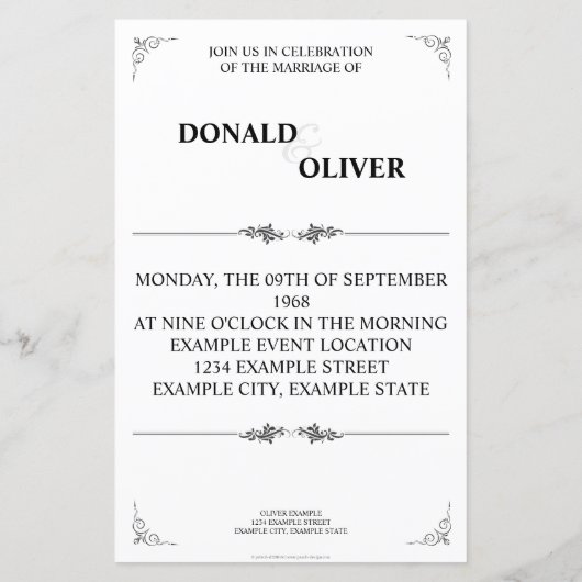 Hände eines homosexuellen Ehepaares mit Rings (Rückseite)