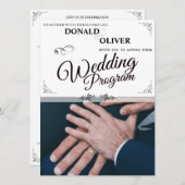 Hände eines homosexuellen Ehepaares mit Rings (Vorne/Hinten)