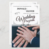 Hände eines homosexuellen Ehepaares mit Rings (Vorne/Hinten)