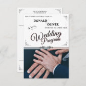 Hände eines homosexuellen Ehepaares mit Rings (Vorne/Hinten)