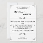 Hände eines homosexuellen Ehepaares mit Rings (Rückseite)