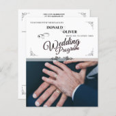 Hände eines homosexuellen Ehepaares mit Rings (Vorne/Hinten)