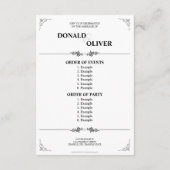 Hände eines homosexuellen Ehepaares mit Rings Begleitkarte (Rückseite)