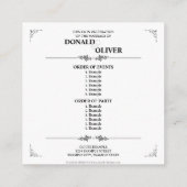 Hände eines homosexuellen Ehepaares mit Rings Begleitkarte (Rückseite)