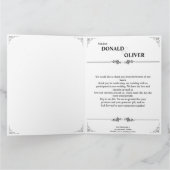 Hände eines homosexuellen Ehepaares mit Rings Dankeskarte (Innenseite)