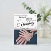 Hände eines homosexuellen Ehepaares mit Rings Postkarte (Stehend Vorderseite)