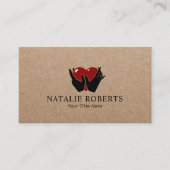 Hände für die Herz-Massage Therapie Betreuer Visitenkarte (Vorderseite)