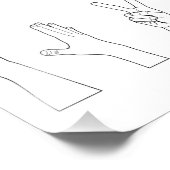 Hände für Papierscheren Fotodruck (Ecke)