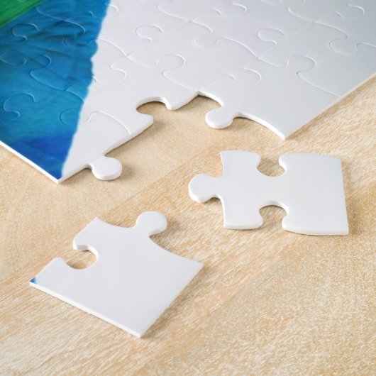 Hände gemalt als Regenbogen-Herz Puzzle (Seite)