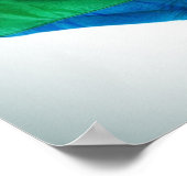 Hände gemalt als Regenbogenherz Poster (Ecke)