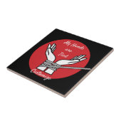 Hände getickt Thunder_Cove Fliese (Seite)