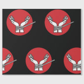 Hände getickt Thunder_Cove  Geschenkpapier (Flach)