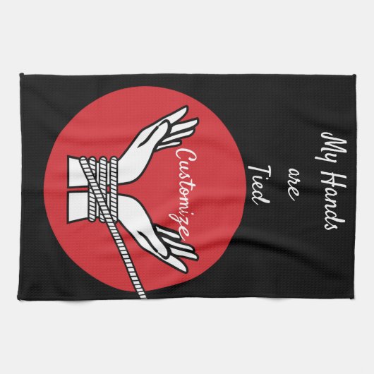 Hände getickt Thunder_Cove Geschirrtuch (Horizontal)