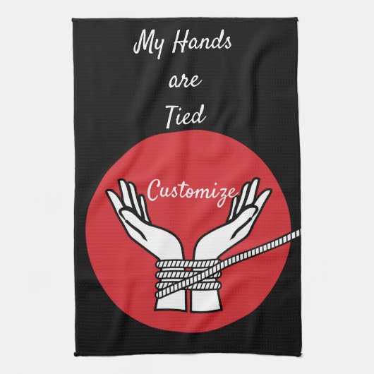 Hände getickt Thunder_Cove Geschirrtuch (Vertikal)