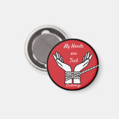 Hände getickt Thunder_Cove Magnet (Vorderseite/Rückseite)