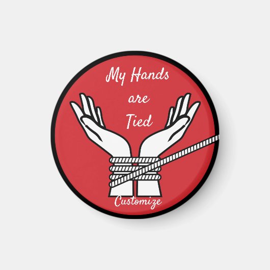 Hände getickt Thunder_Cove Magnet (Vorne)