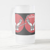 Hände getickt Thunder_Cove Mattglas Bierglas (Vorderseite Links)