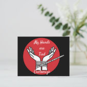 Hände getickt Thunder_Cove Postkarte (Stehend Vorderseite)