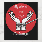 Hände getickt Thunder_Cove Weinetikett (Einzelnes Label)