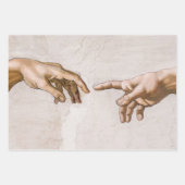 Hände Gottes Vater und Adam von Michelangelo Geschenkpapier Set (Vorderseite 3)
