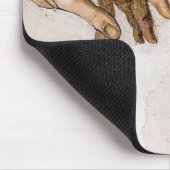 Hände Gottes Vater und Adam von Michelangelo Mousepad (Ecke)