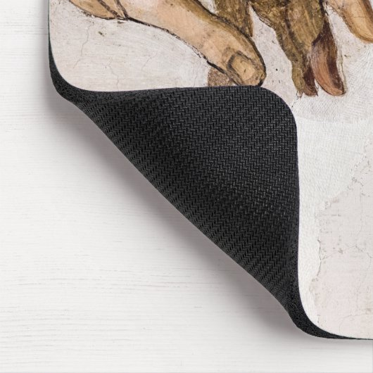 Hände Gottes Vater und Adam von Michelangelo Mousepad (Ecke)