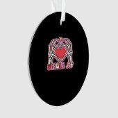 Hände Halloween Classic - Spooky Skeleton Design Ornament (Vorderseite)