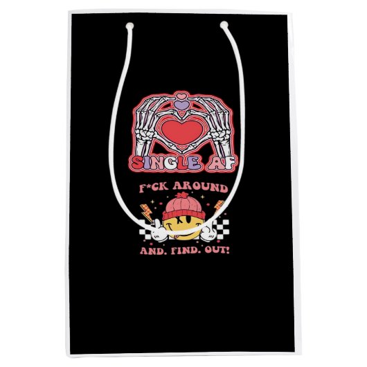 Hände Halloween Funny - Grabby Ghoul Mittlere Geschenktüte (Vorderseite)