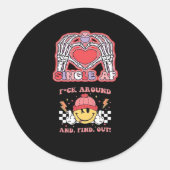 Hände Halloween Funny - Grabby Ghoul Runder Aufkleber (Vorderseite)