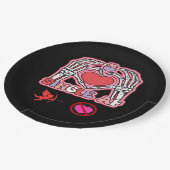 Hände Halloween Zitat - Niedlicher Slogan gruselig Pappteller (Schrägansicht)